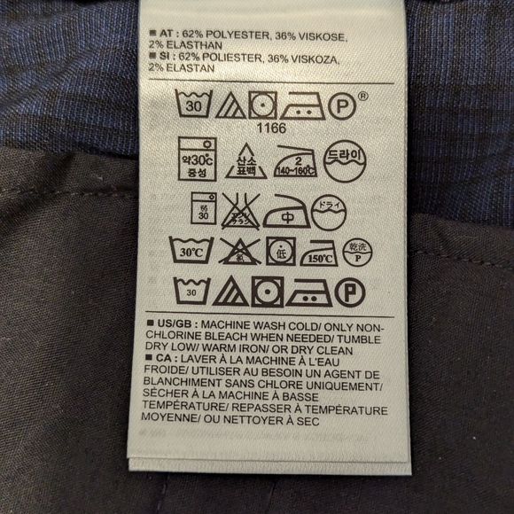 Women's Gap Pants, Blue plaid, size 6L - Picture 7 of 7